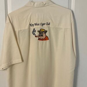 Vintage Key West Cigar Club Embroidered SS Shirt